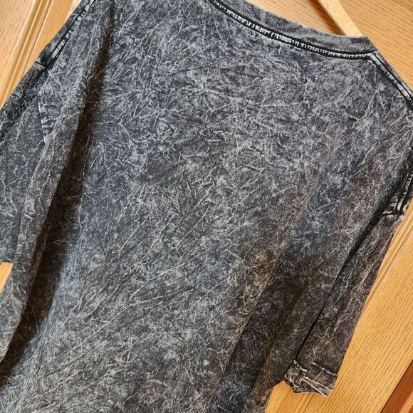 Vintage 1990s Batman Black Acid Wash DC Comics Reversible to Catwomen Shirt 2XL - Picture 7 of 16